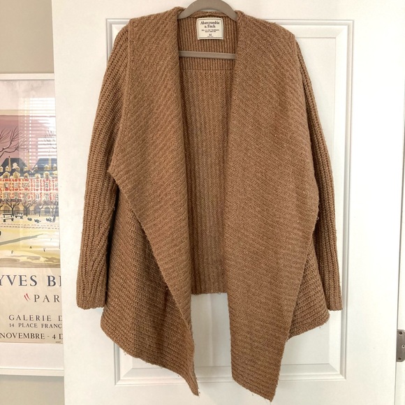 Abercrombie & Fitch Sweaters - Knit Open Drape Front Cardigan